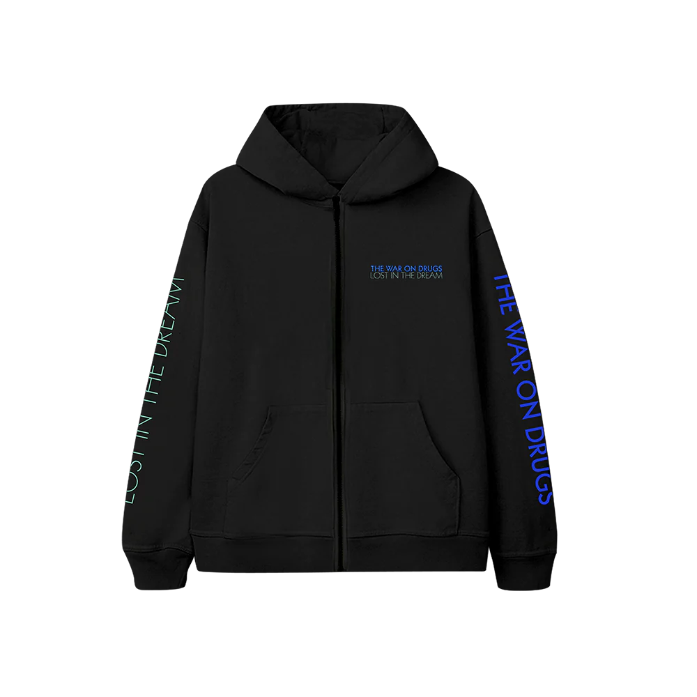 The War On Drugs - Lost In The Dream 10 Year Anniversary Black Zip-Up Hoodie